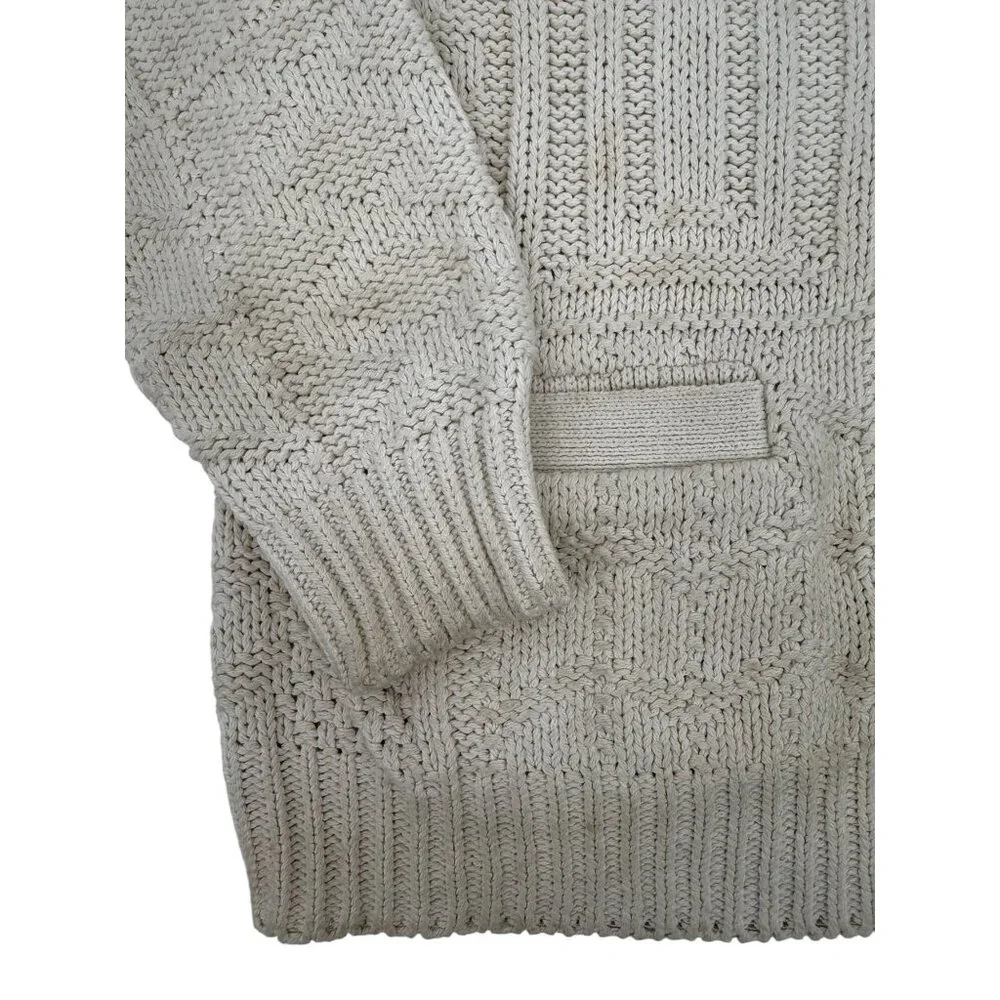 Vintage Y2K American Eagle Knit V-Neck Button Down Grunge 90s Grandpa Cardigan L - Picture 3 of 14